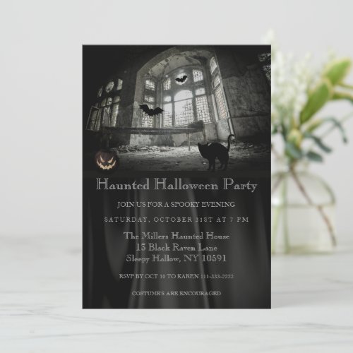 Haunted Halloween Party Invitation