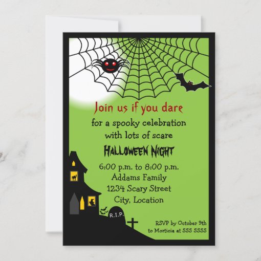 Haunted Halloween Party Invitation | Zazzle