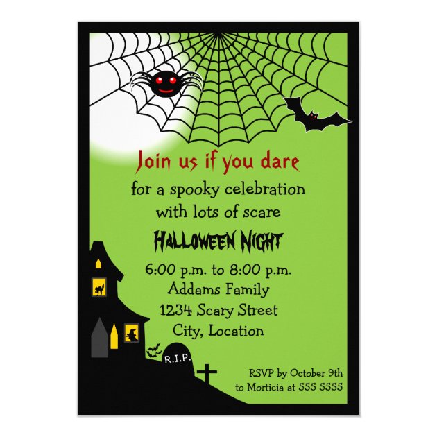 Haunted Halloween Party Invitation