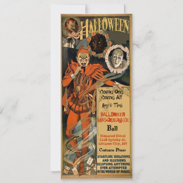 Haunted Halloween Party Invitations (Front)