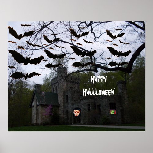 HAUNTED HALLOWEEN poster