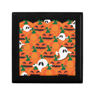 Haunted Halloween Pumpkin Patch Ghosts Gift Box