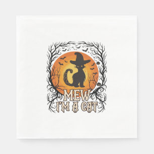 Haunted Halloween Pumpkin Spooky Night Ghost Silho Napkins