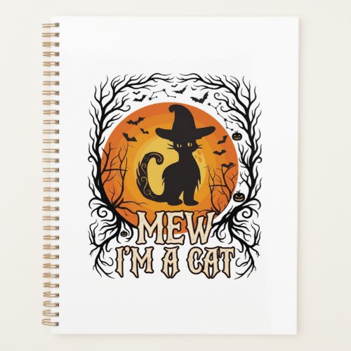 Haunted Halloween Pumpkin Spooky Night Ghost Silho Planner
