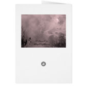 Haunted Halloween Sky Red Mist Card (Back)