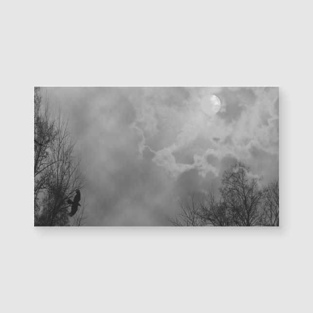 Haunted Halloween Sky with Ravens (Front)