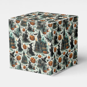 Haunted Halloween Theme Favor Boxes