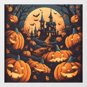 Haunted Halloween Window Cling