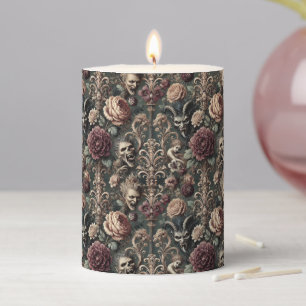 Haunted Harmonics – Gothic Ritual in Delirium Pillar Candle