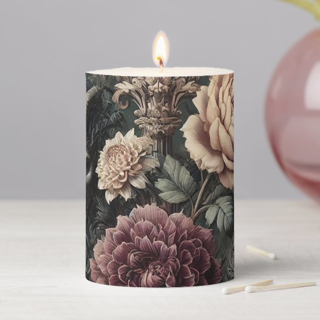 Haunted Harmonics – Gothic Ritual in Solitaire Pillar Candle (In Situ)