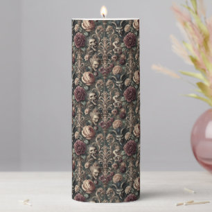 Haunted Harmonics – Gothic Sanctum in Delirium Pillar Candle