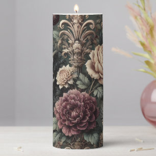 Haunted Harmonics – Gothic Sanctum in Solitaire Pillar Candle