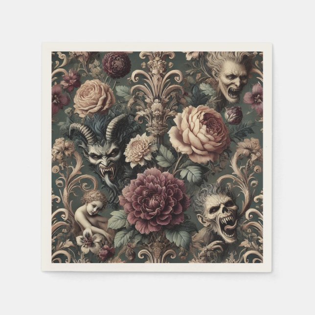 Haunted Harmonics – Gothic Victorian  Napkins (Front)