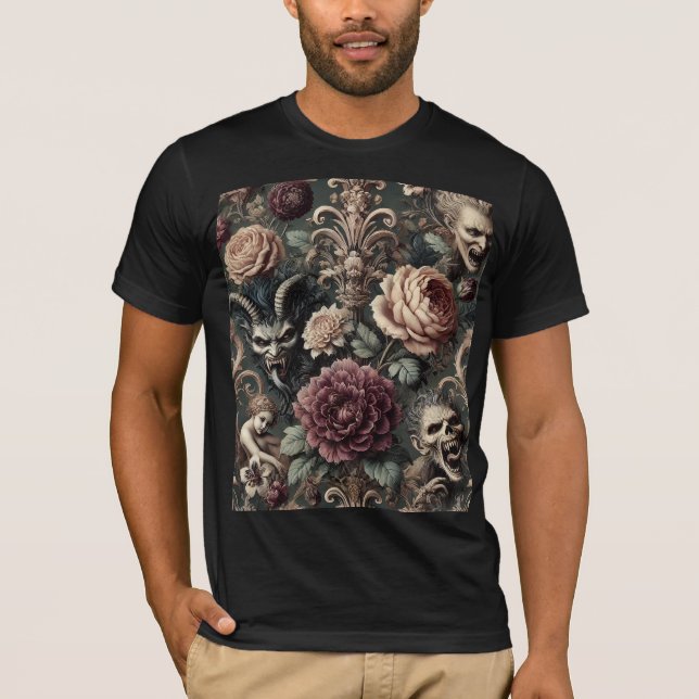Haunted Harmonics – Gothic Wearable Art T-Shirt (Front)