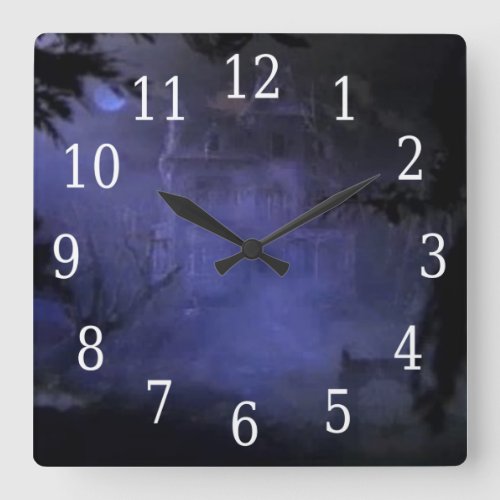 Haunted Hill House Square Clock
