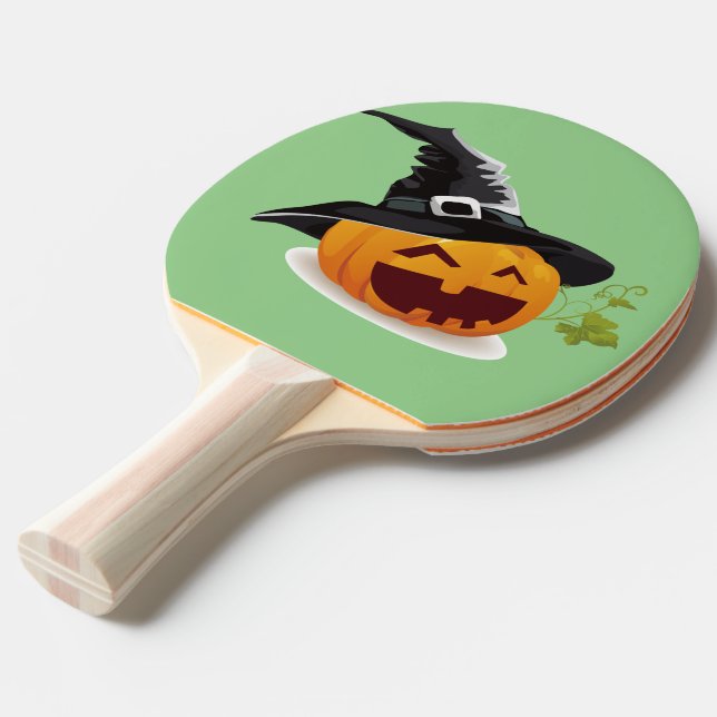 Haunted Hits: Halloween-inspired Ping Pong Paddle (Front Angle)