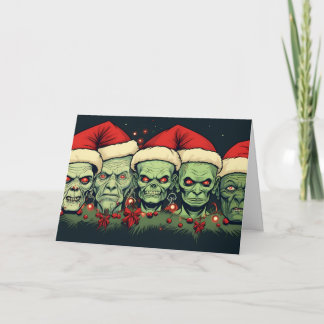 Haunted Holidays: A Sinister Santa Assembly Card