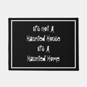 Haunted Home Spooky Goth Halloween Doormat