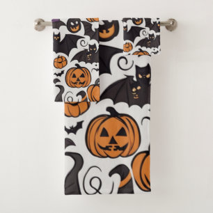 Haunted Homecoming: Halloween Bath Towel Set