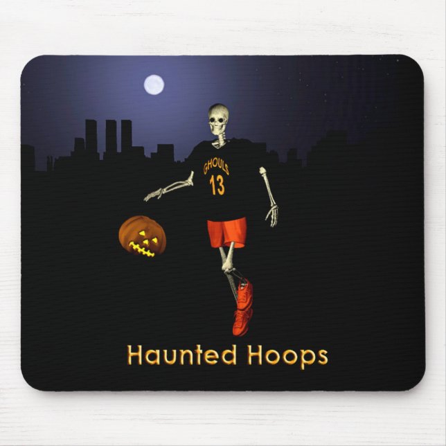 Haunted Hoops Mouse Pad (Front)