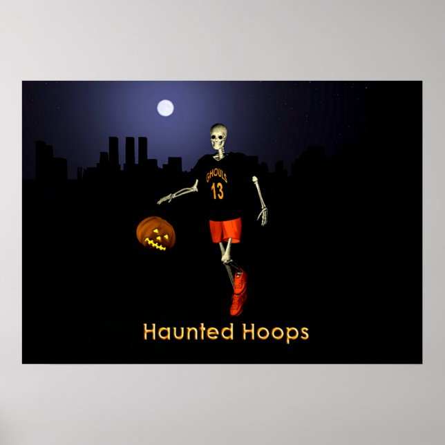Haunted Hoops Poster (Front)