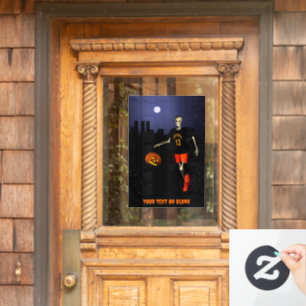 Haunted Hoops Window Cling