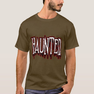 Haunted Horror Drip Typography T-Shirt