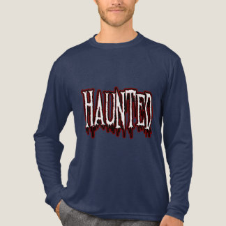 Haunted Horror Drip Typography Tri-Blend Shirt