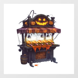  Haunted Hot Dog Stand Wall Decal