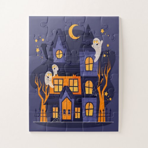 Haunted House at Halloween Eve Jigsaw Puzzle
