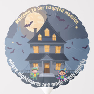 Haunted House at Midnight Balloon