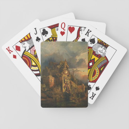 Haunted House by Thomas Moran Playing Cards