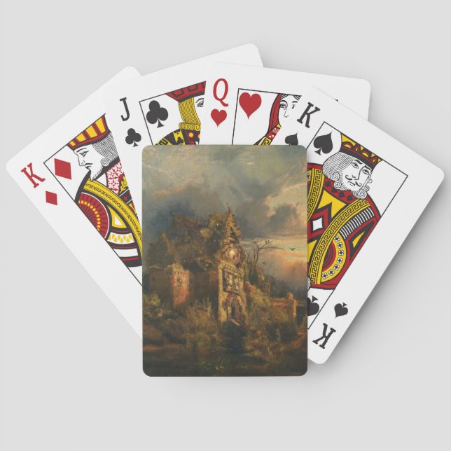 Haunted House (by Thomas Moran) Poker Cards (Back)