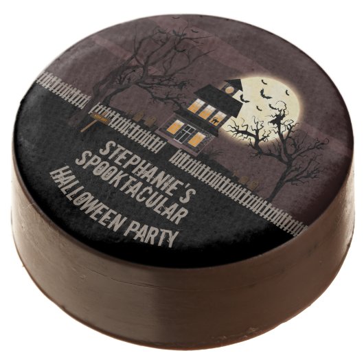 Haunted House Chocolate Covered Oreo (Angled)