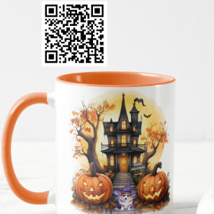 Haunted House Corgi Witch Mug