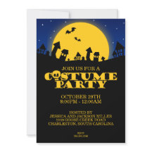 Haunted House Costume Party Halloween Invitation