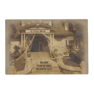 Haunted House (customizable) Placemat