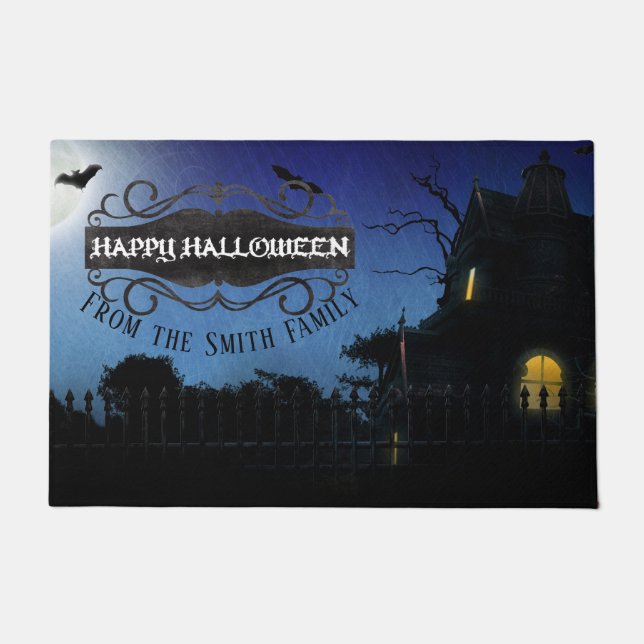Haunted House Door Mat (Front)