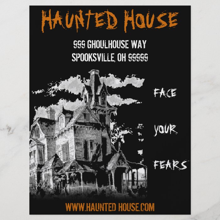 HAUNTED HOUSE FLYER