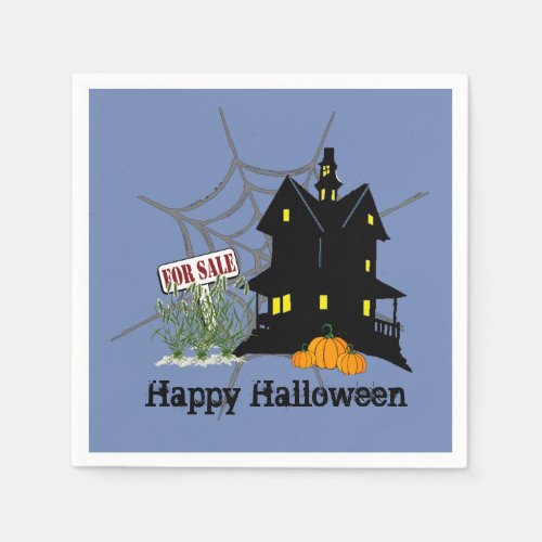 Haunted House For Sale Paper Napkins