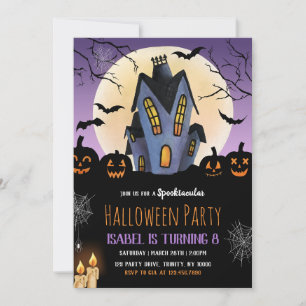 Haunted House Halloween Birthday Party Invitation