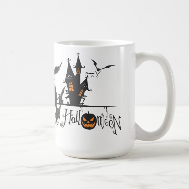 Haunted House  Halloween Coffee Mug (Right)