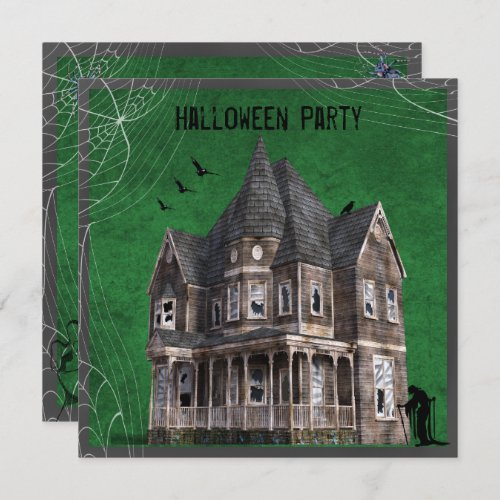 Haunted House Halloween Invitation