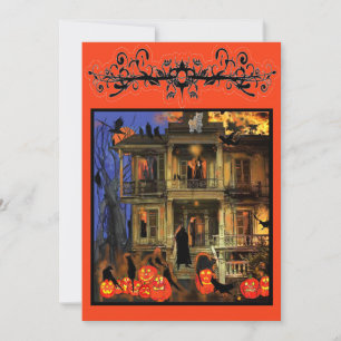Haunted House Halloween Invitation