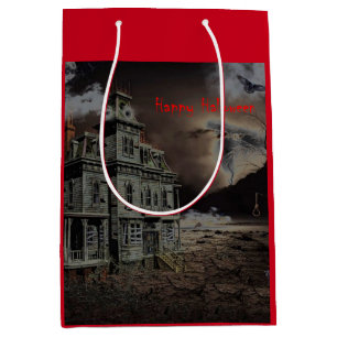 Haunted House Halloween Medium Gift Bag
