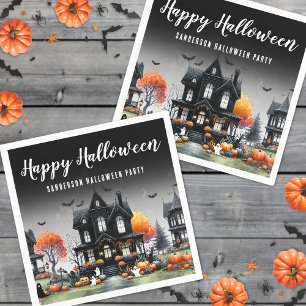 Haunted House Halloween Napkins