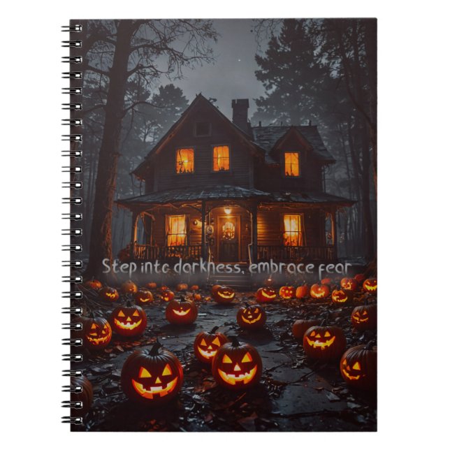 Haunted House - Halloween Notebook (Front)