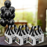 Haunted House Halloween Party Favor Boxes<br><div class="desc">Cute,  black/gray roof and open windows where a halloween monster party is going on inside around a bubbling cauldron.  Templates created to easily use for your creativity.</div>