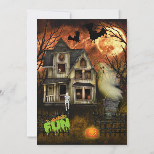 Haunted House Halloween Party Invitation
