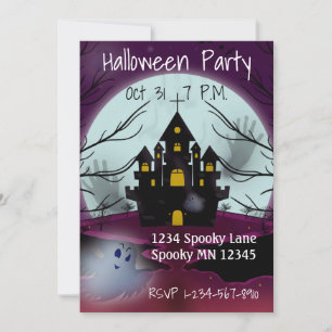 Haunted House Halloween Party Invitation